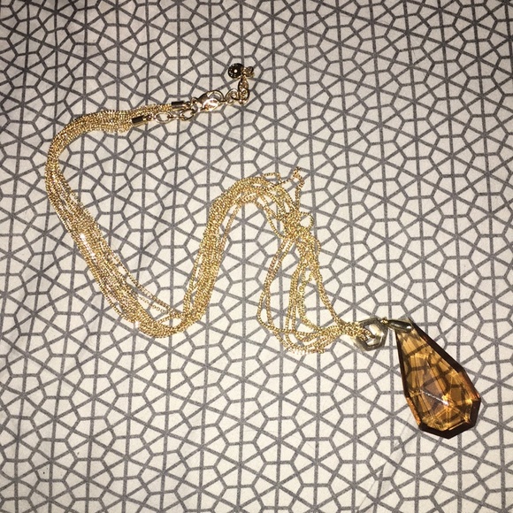 Talbots Jewelry - Unique Gold Multi-chain Gemstone Neckpiece